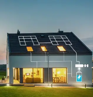 Solar battery are used in homes to increase the energy