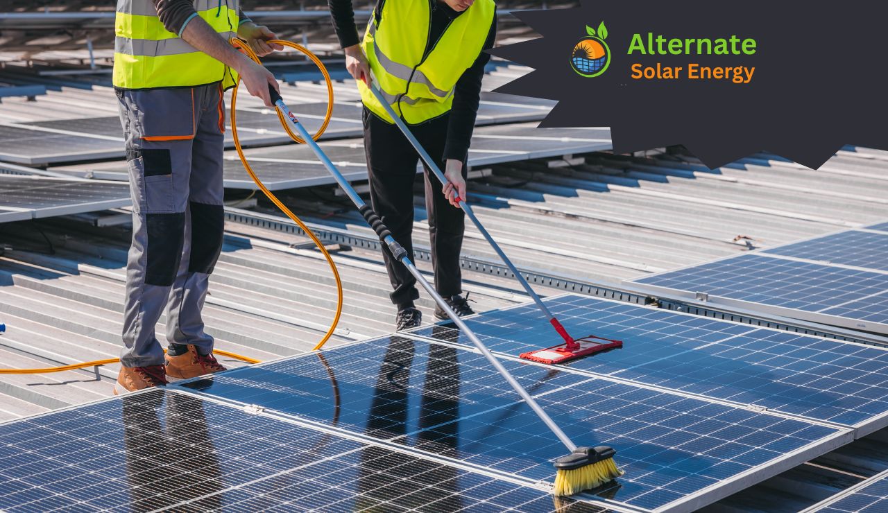 solar panel washing